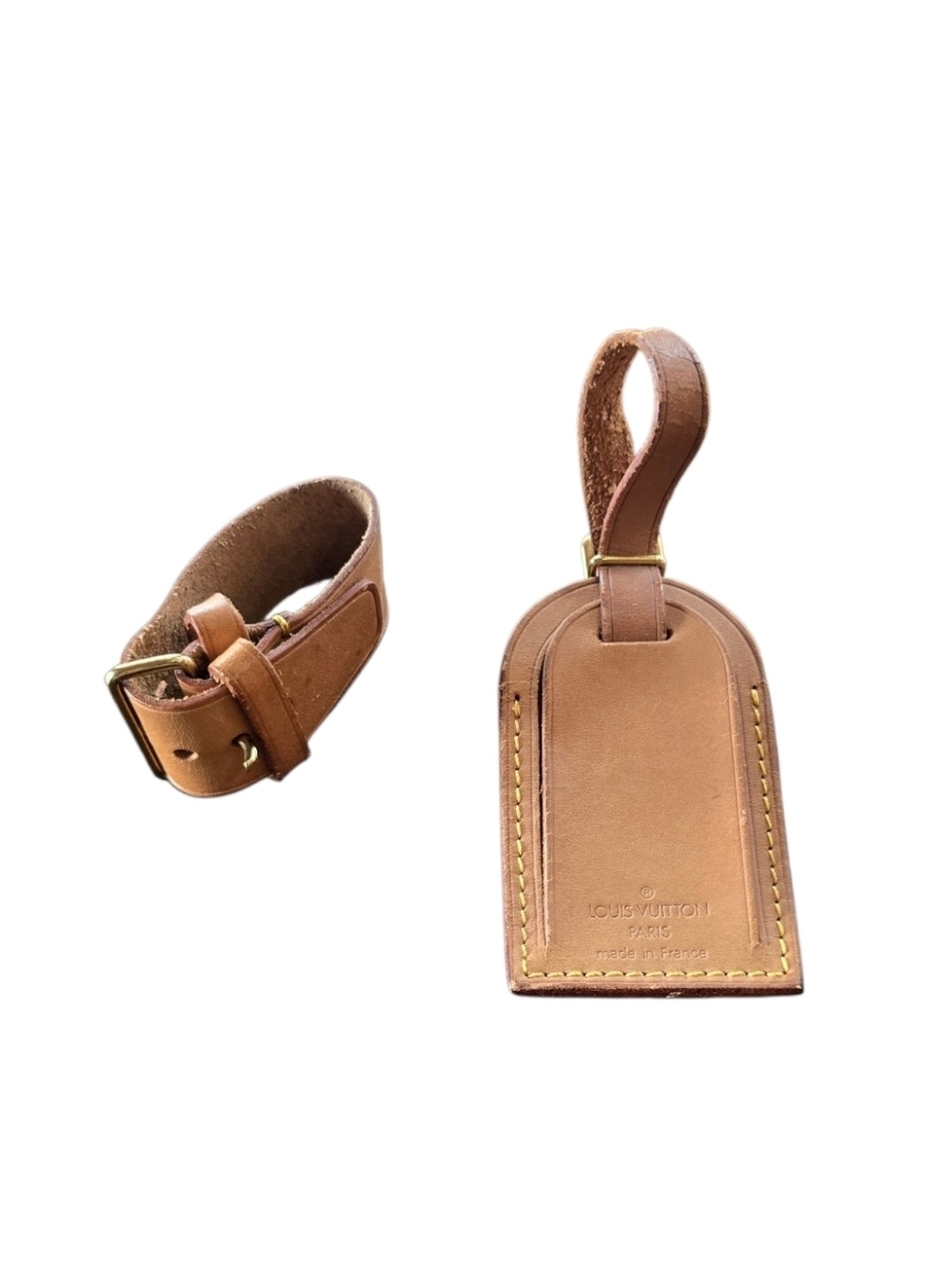 Louis Vuitton Vachetta Leather Luggage Tag Set